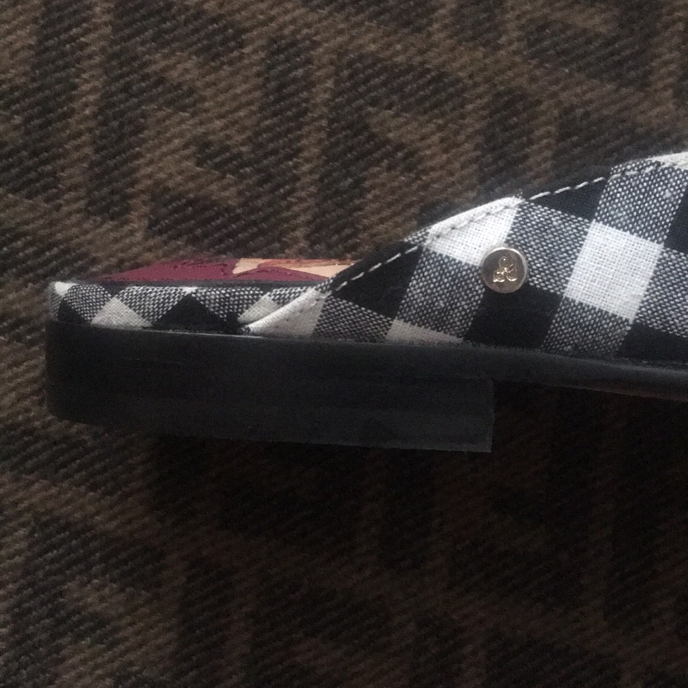 NWOT*Sam Edelman Gingham Mules, Size 9 - Picture 8 of 8